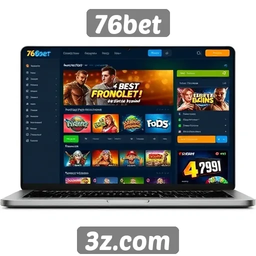 Interface do usuário do site 76bet é intuitiva