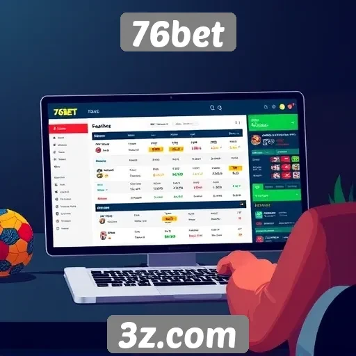 Avaliação da interface do usuário no site 76bet